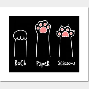 Cat: Rock, Paper, Scissors Posters and Art